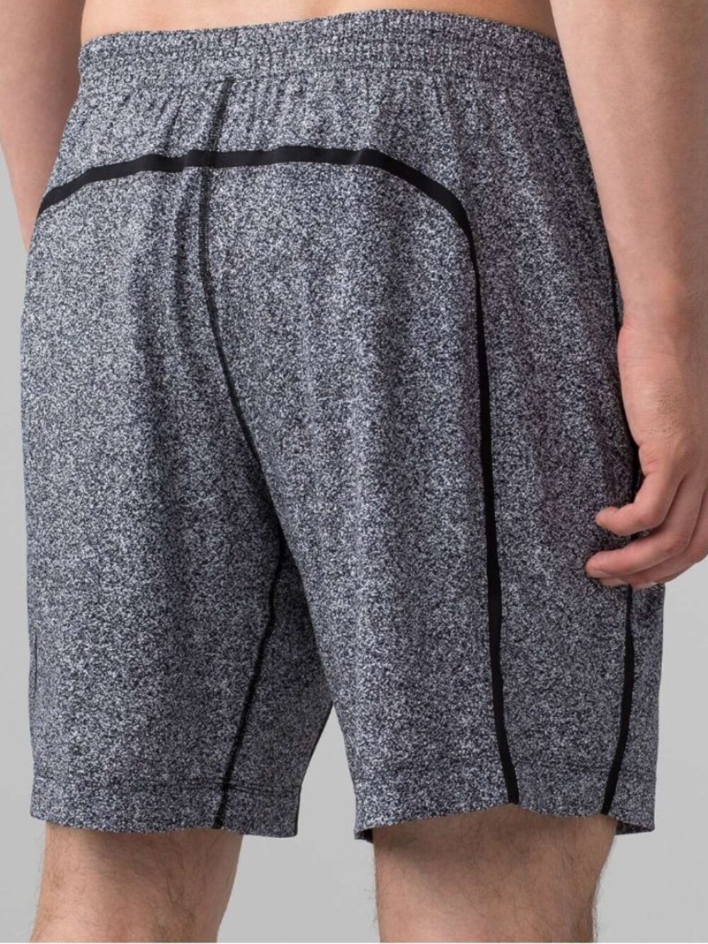 Lululemon Pace Breaker Short 9" Pinweave Alpine White Black - Picture 4 of 13